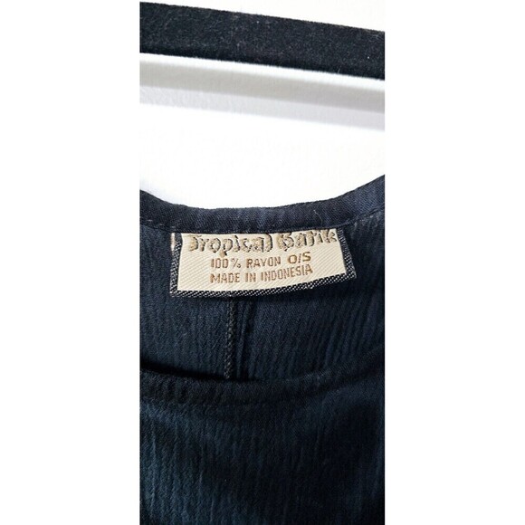 TROPICAL BATIK Hand Painted Sleeveless Y2K Women Maxi Dress - Picture 2 of 4